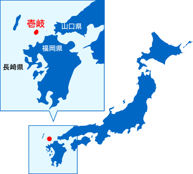 壱岐の島の位置